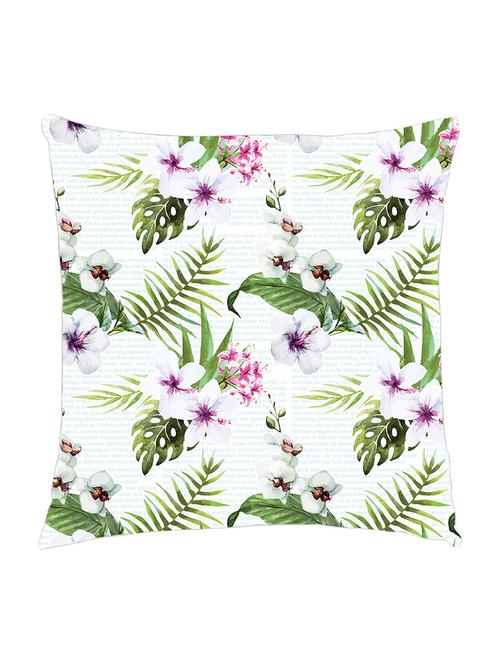 digitaly printed cushion cover of a tropical leafs. - 13285618 -  Standard Image - 0