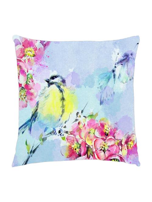 digitally printed cushion cover of bird and flowers in watercolor effect - 13285623 -  Standard Image - 0