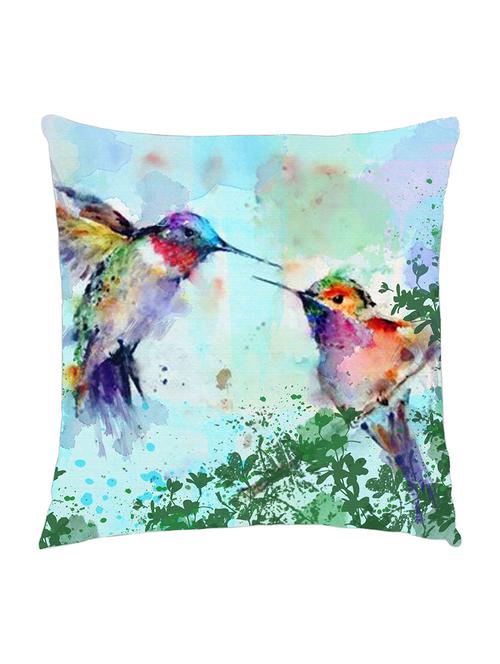 digitally printed cushion cover of two watercolor painted flying birds - 13285646 -  Standard Image - 0