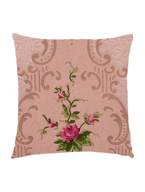 digitally printed cushion cover of vintage flowers in damask pattern - 13285684 -  Standard Image - 0
