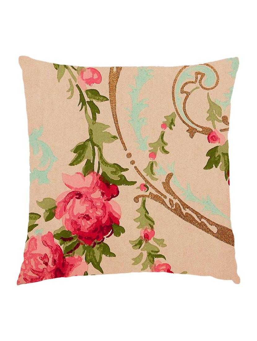 digitally printed cushion cover of vintage red roses - 13285685 - Zoom Image - 0