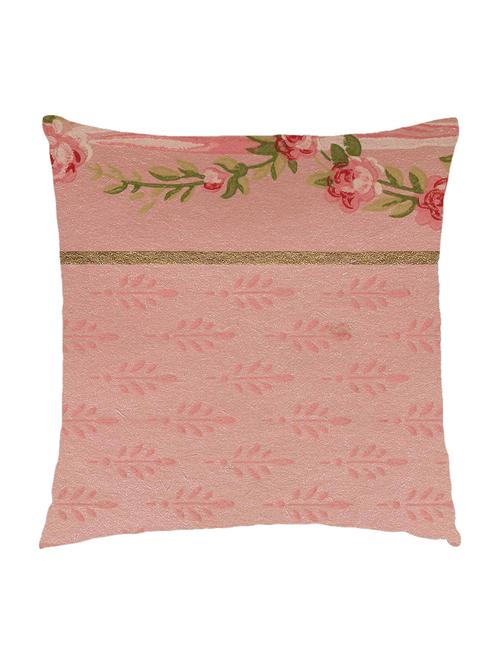 digitally printed cushion cover of pink vintage floral print - 13285688 - Standard Image - 0