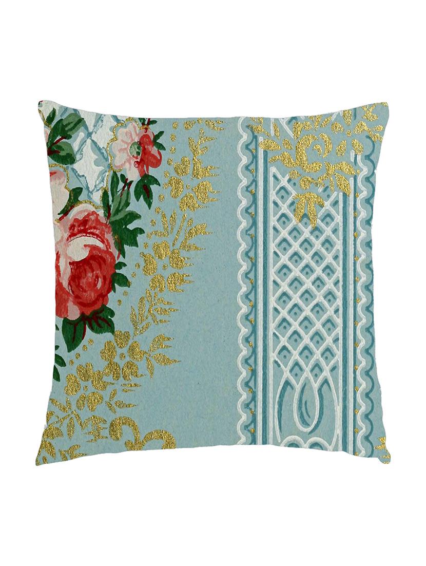 digitally printed cushion cover of vintage rose and gold print - 13285710 -  Zoom Image - 0