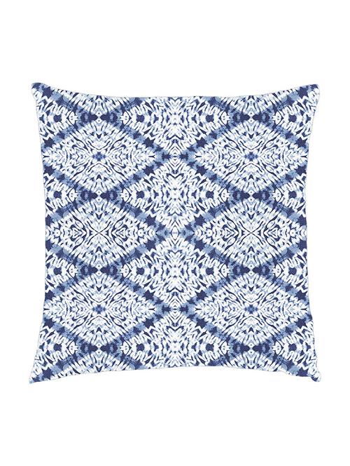 digitally printed cushion cover of blue ikat look - 13285718 - Standard Image - 0