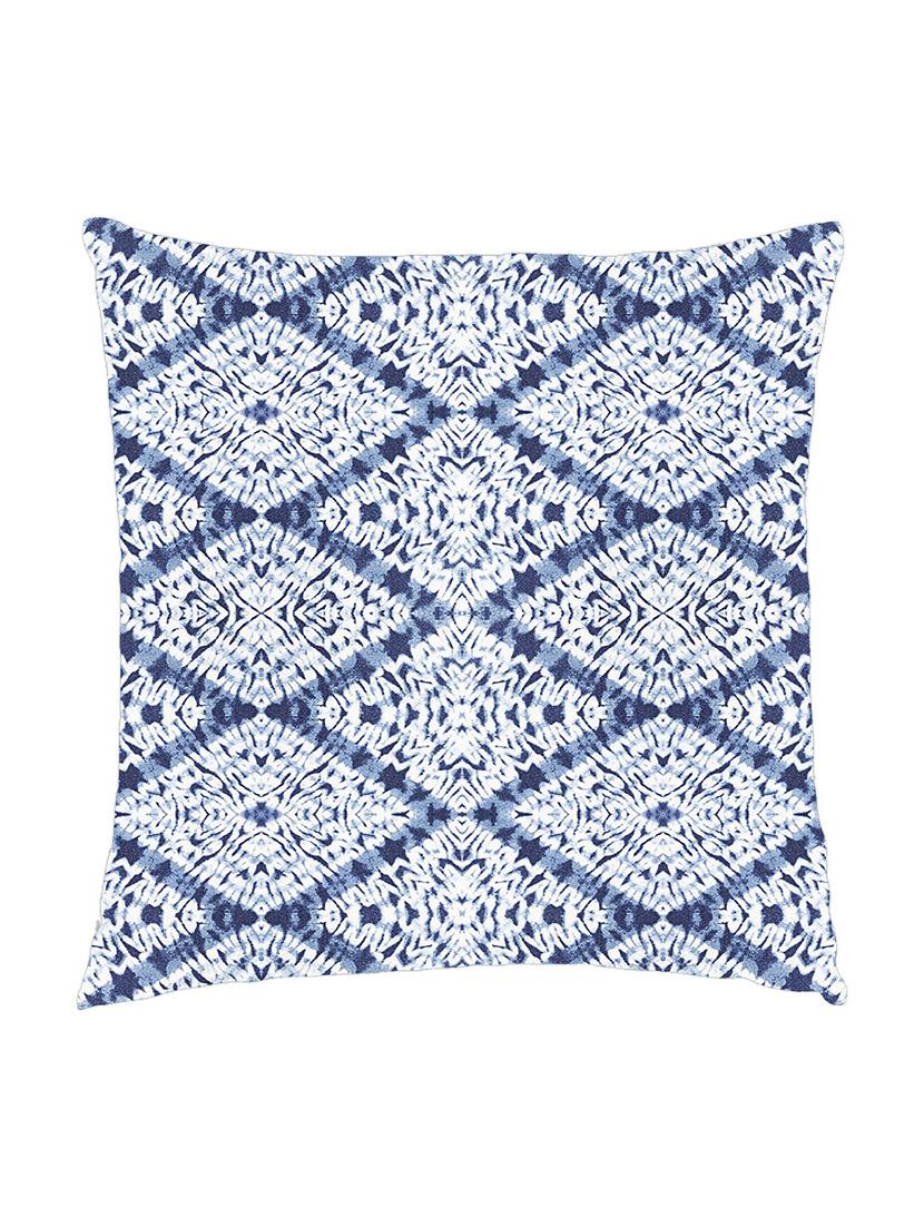digitally printed cushion cover of blue ikat look - 13285718 - Zoom Image - 0