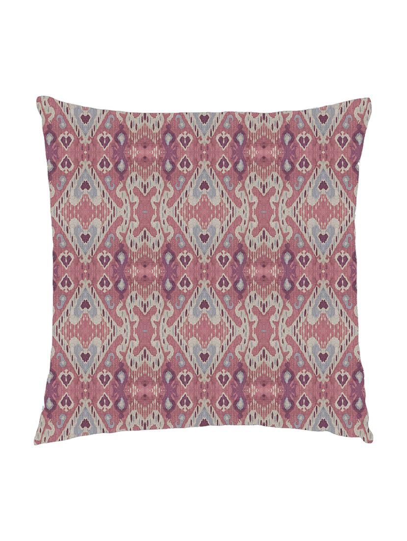 digitally printed cushion cover of pink ikat look - 13285719 - Zoom Image - 0