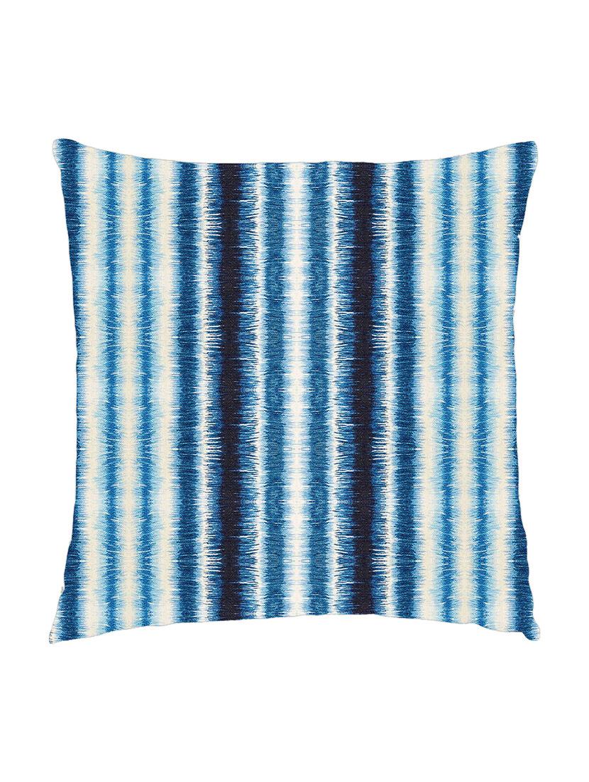 digitally printed cushion cover of dyed shades of blue stripe look - 13285727 -  Zoom Image - 0
