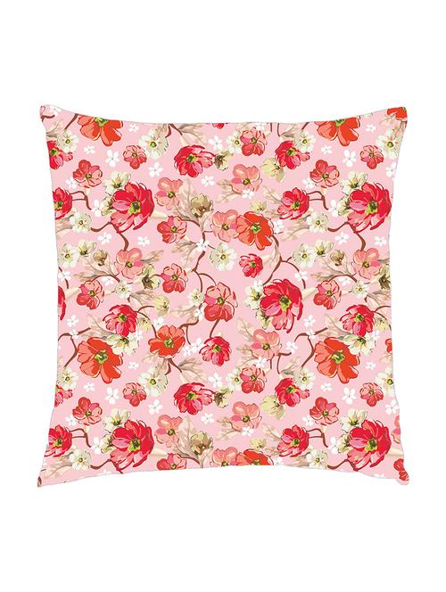 digitally printed cushion cover of pink and red flowers - 13285731 -  Standard Image - 0