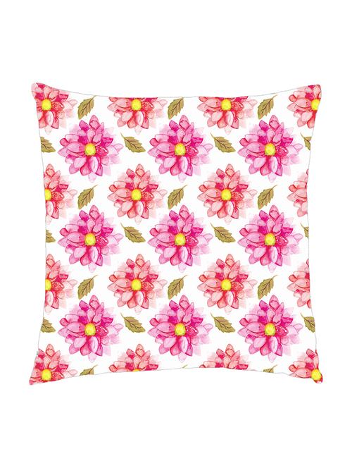 digitally printed cushion cover of watercolor flower - pink - all over - 13285742 -  Standard Image - 0