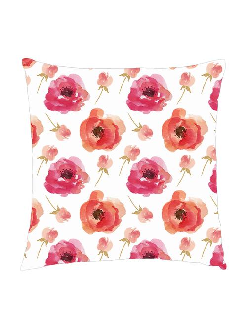 digitally printed cushion cover of watercolor red and pink roses - 13285743 - Standard Image - 0