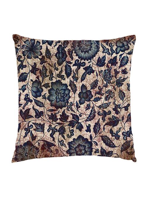 digitally printed cushion cover of vintage blue and brown tile - 13285757 - Standard Image - 0