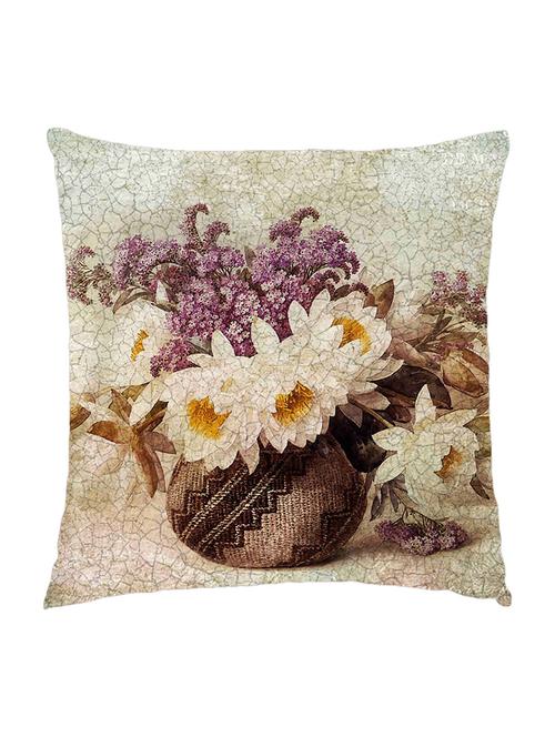 digitally printed cushion cover of vintage look flowers in vase - 13285761 -  Standard Image - 0