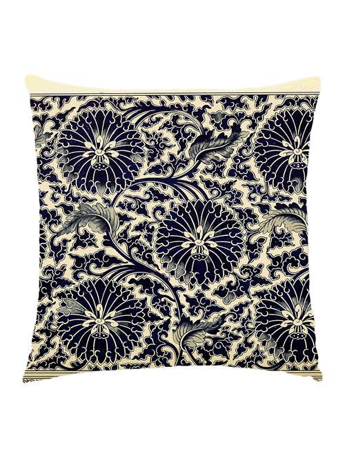 digitally printed cushion cover of vintage wall art - navy blue - 13285766 -  Standard Image - 0