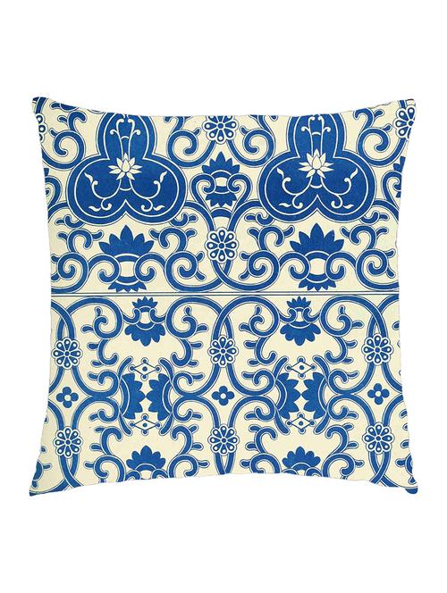 digitally printed cushion cover of vintage wall art - blue - 13285769 -  Standard Image - 0