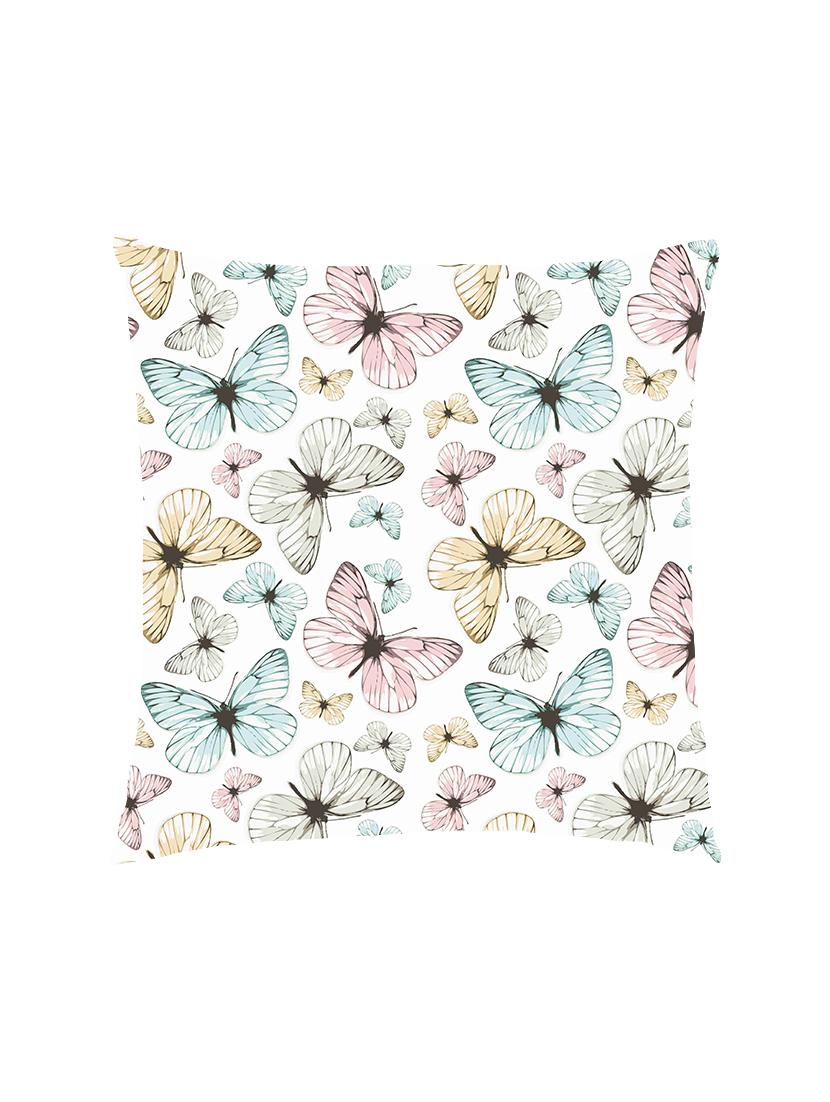 digital printed cushion cover with blue and pink butterflies - 13285804 - Zoom Image - 0