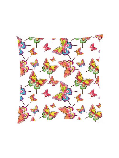 digital printed cushion cover with multi colour butterflies - 13285805 - Standard Image - 0