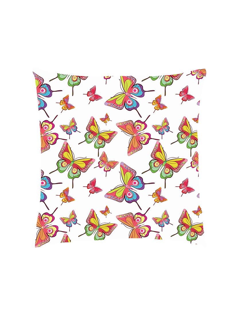 digital printed cushion cover with multi colour butterflies - 13285805 - Zoom Image - 0