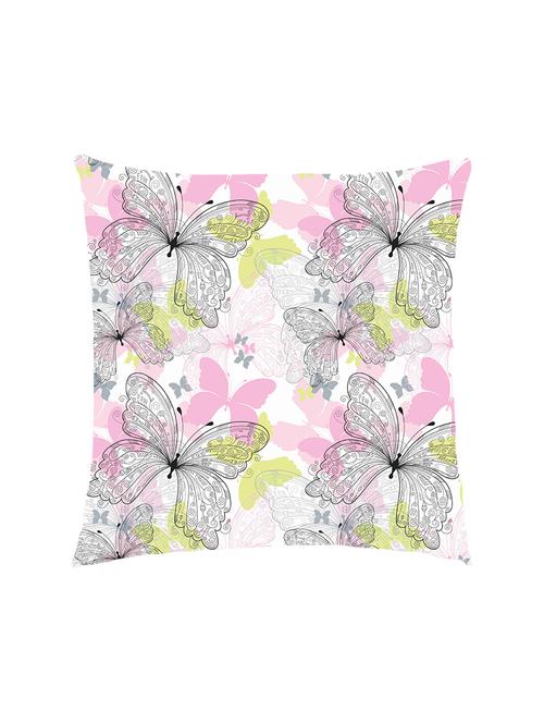 digital printed cushion cover with pink and black  butterflies - 13285807 -  Standard Image - 0