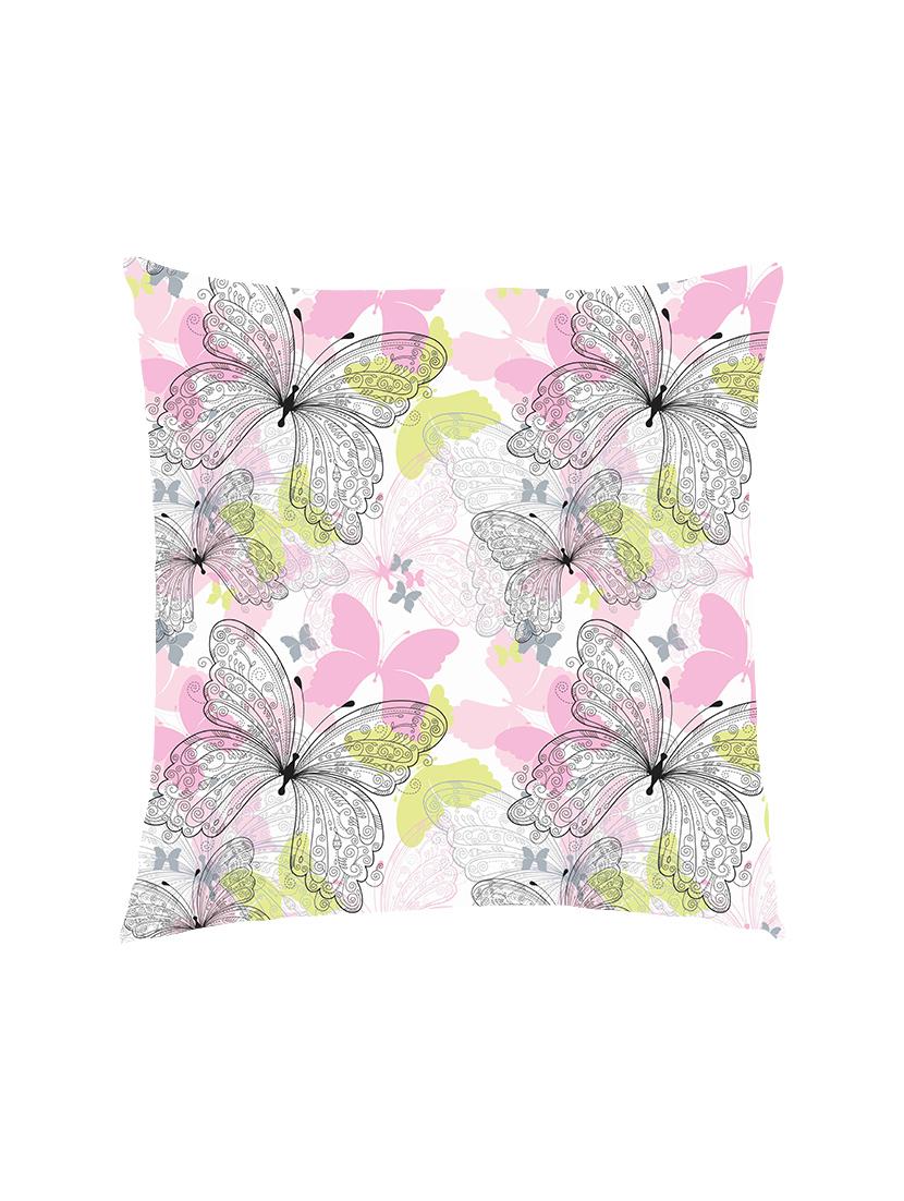 digital printed cushion cover with pink and black  butterflies - 13285807 -  Zoom Image - 0