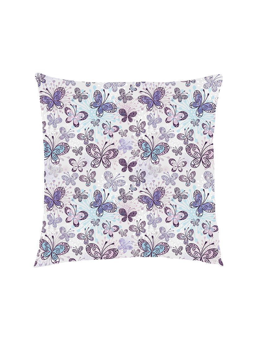 digital printed cushion cover with purple and blue  butterflies - 13285810 -  Zoom Image - 0