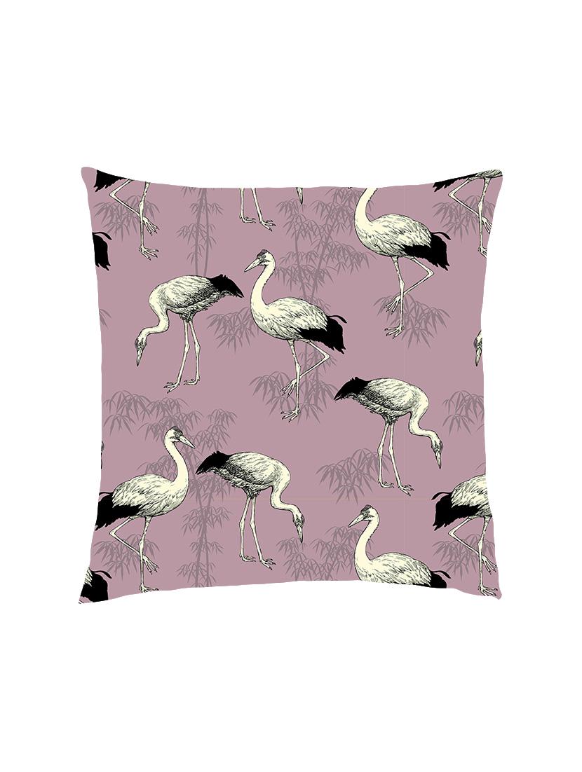 digital printed cushion cover with black and white flamingo - 13285827 -  Zoom Image - 0