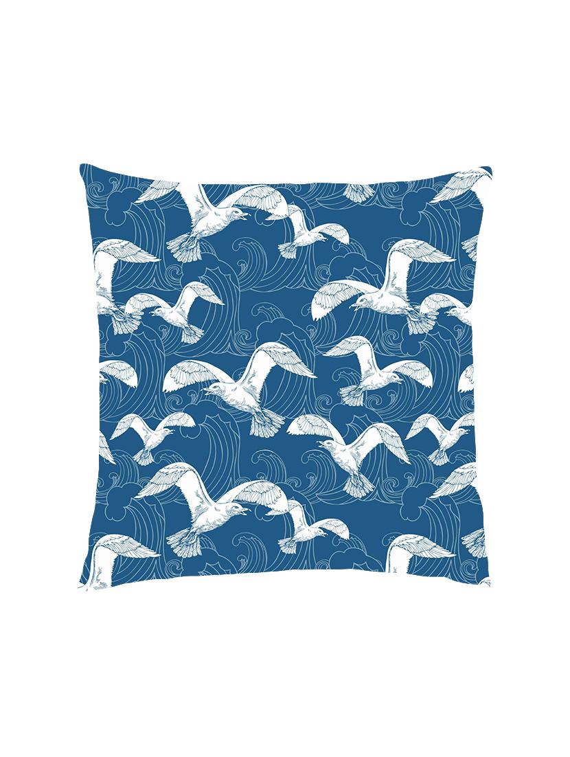 digital printed cushion cover with white flying birds - 13285828 -  Zoom Image - 0