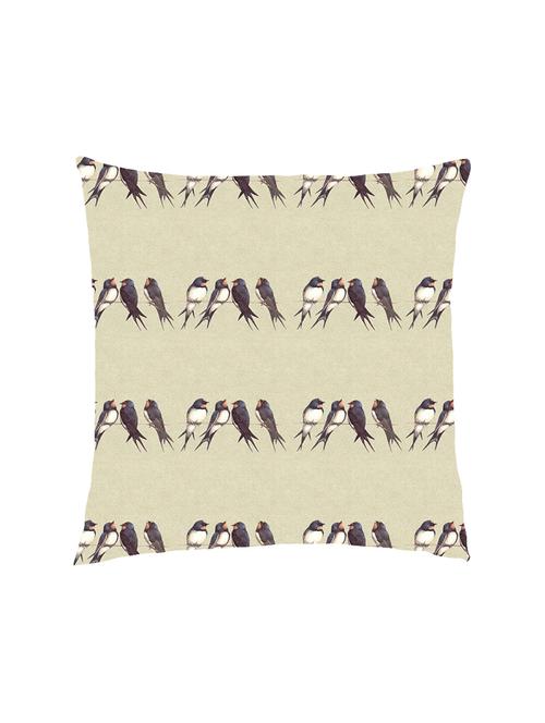 digital printed cushion cover with bunch of chirping birds - 13285830 - Standard Image - 0