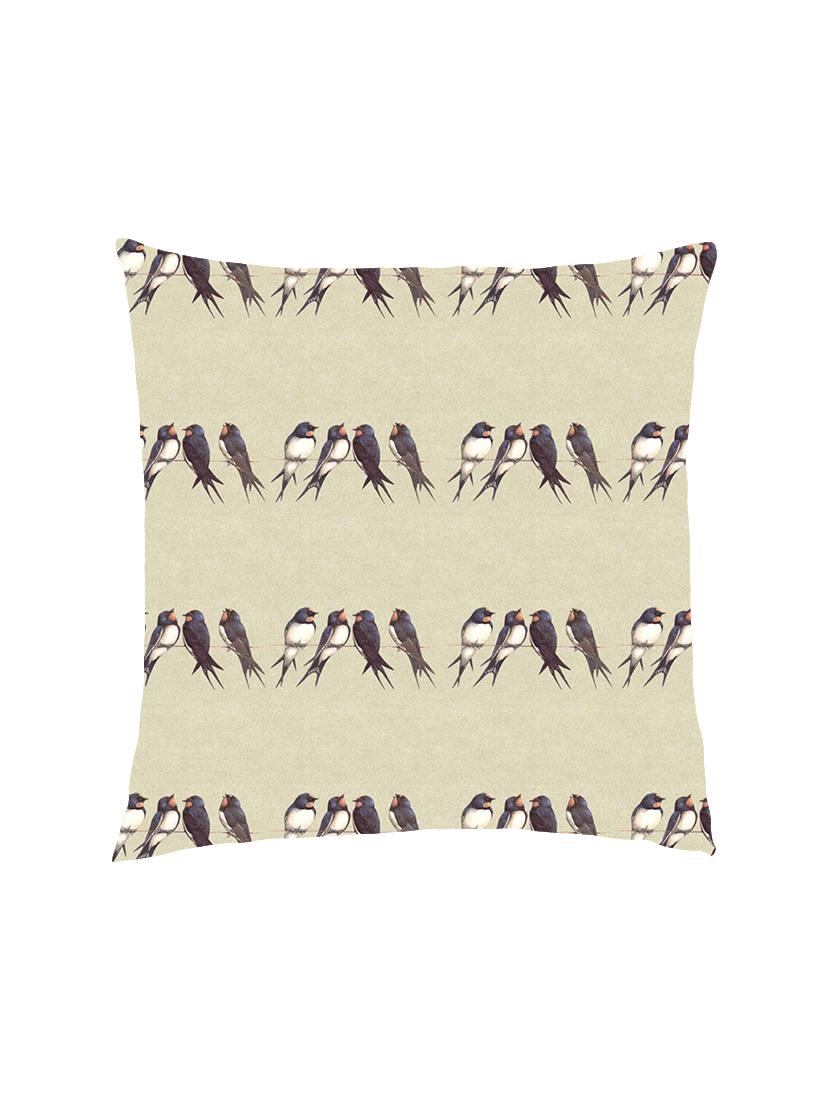digital printed cushion cover with bunch of chirping birds - 13285830 - Zoom Image - 0
