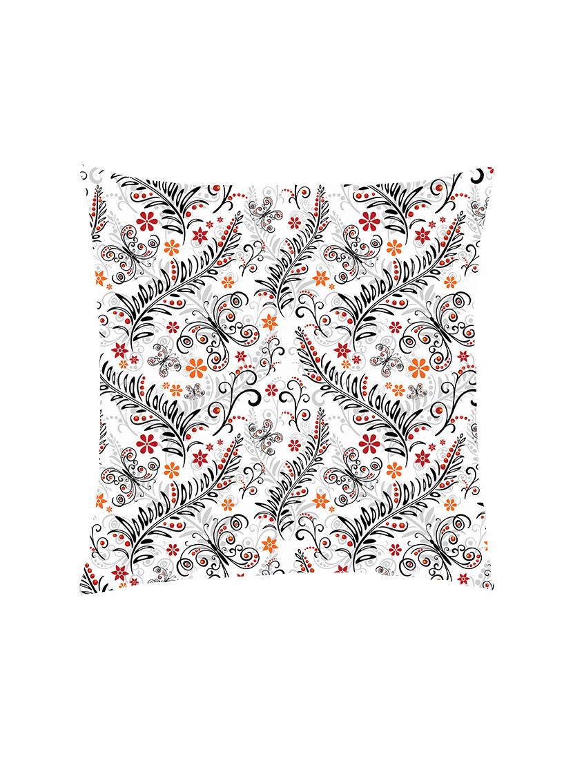 digital printed cushion cover with colorful butterflies and leaves - 13285846 -  Zoom Image - 0