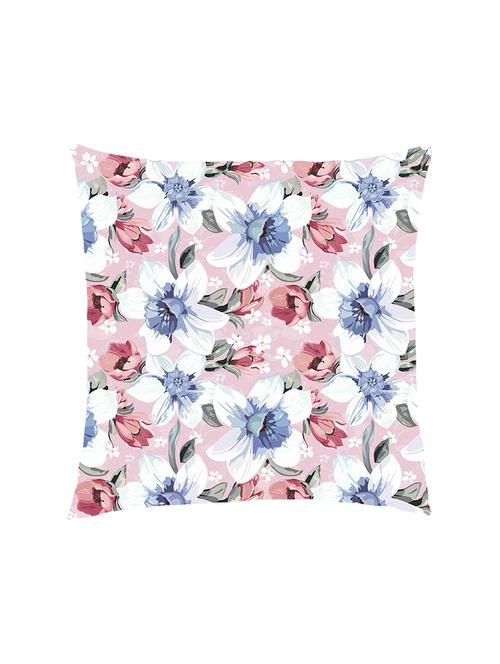 digital printed cushion cover with white and pink lilies - 13285855 - Standard Image - 0