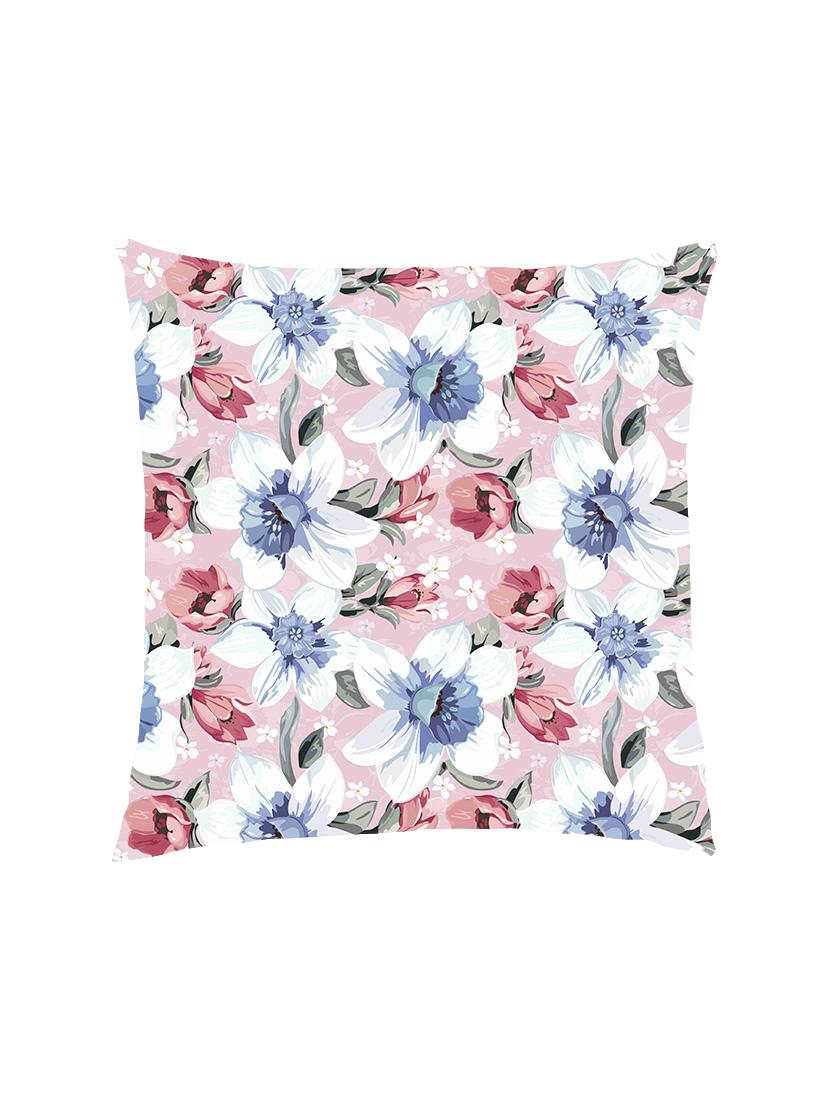 digital printed cushion cover with white and pink lilies - 13285855 - Zoom Image - 0
