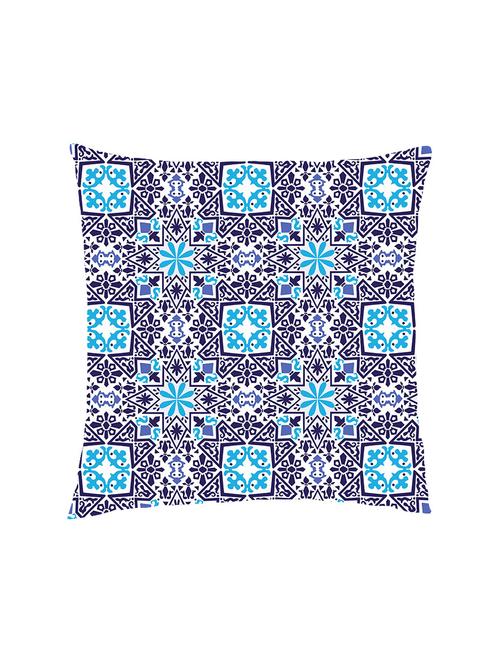 digital printed cushion cover with blue moroccan tessellation - 13285870 -  Standard Image - 0