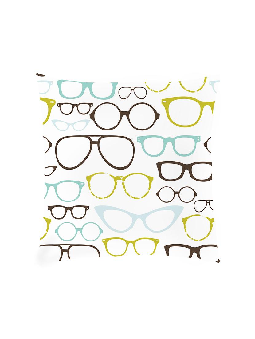 digital printed cushion cover with spectacles - 13285896 -  Zoom Image - 0