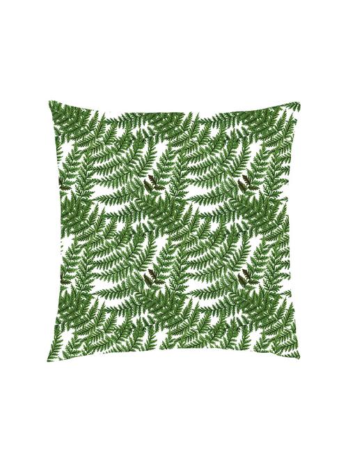 digitally printed ferns leaf allover satin cushion cover - 13285904 -  Standard Image - 0