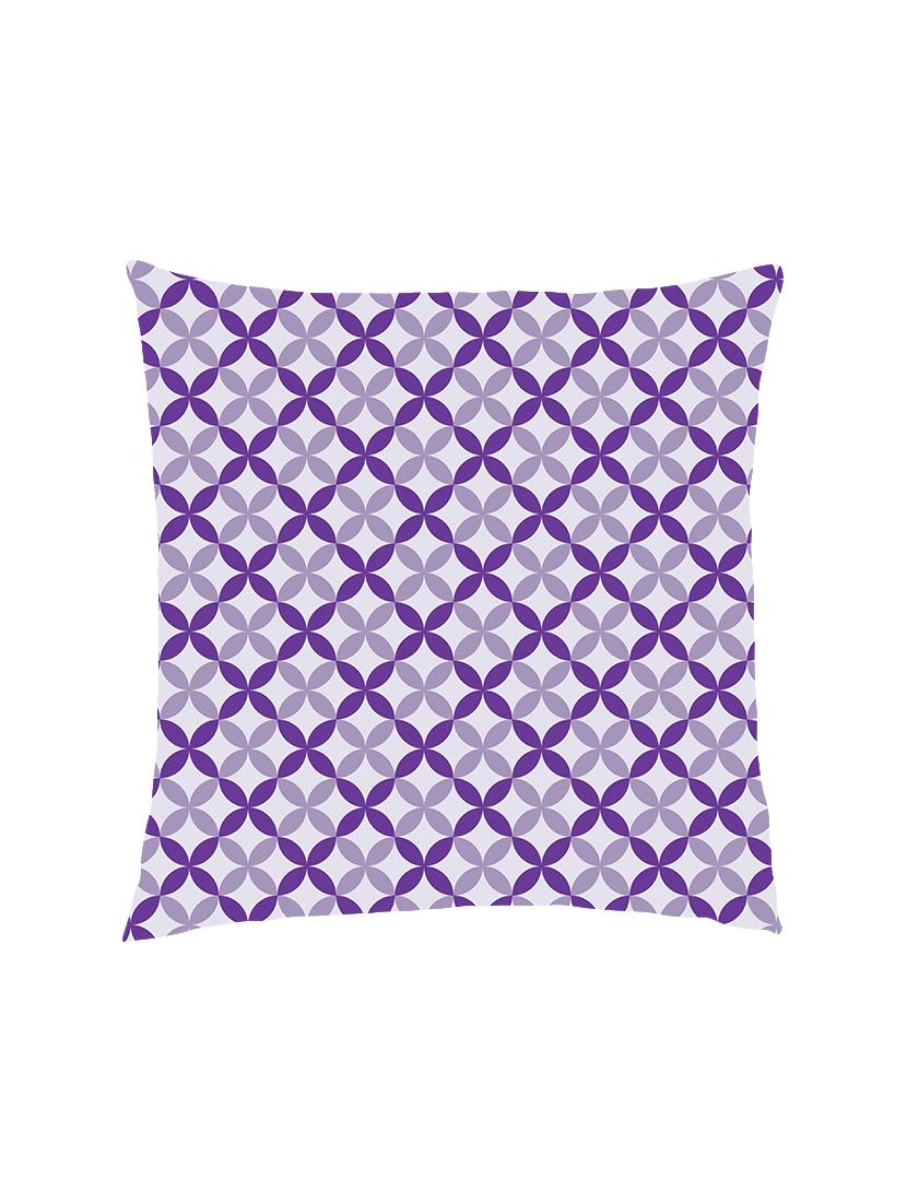 digitally printed geometric jaal design satin cushion cover - 13285921 - Zoom Image - 0