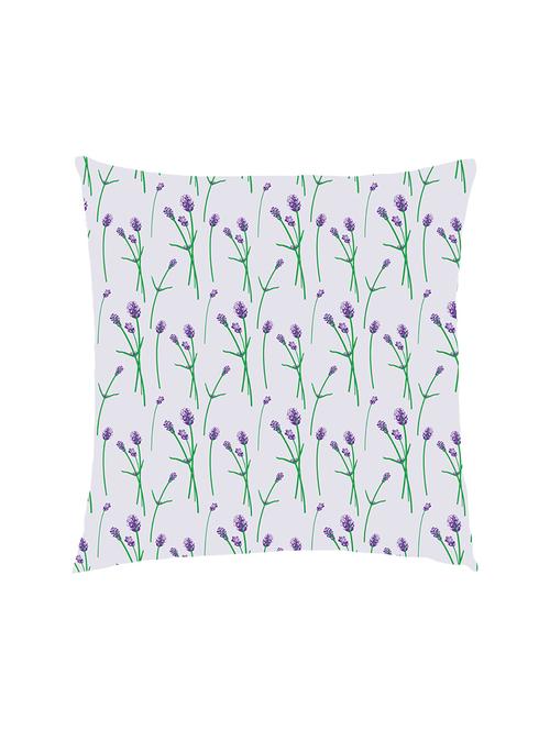 digitally printed leaf allover satin cushion cover - 13285923 -  Standard Image - 0