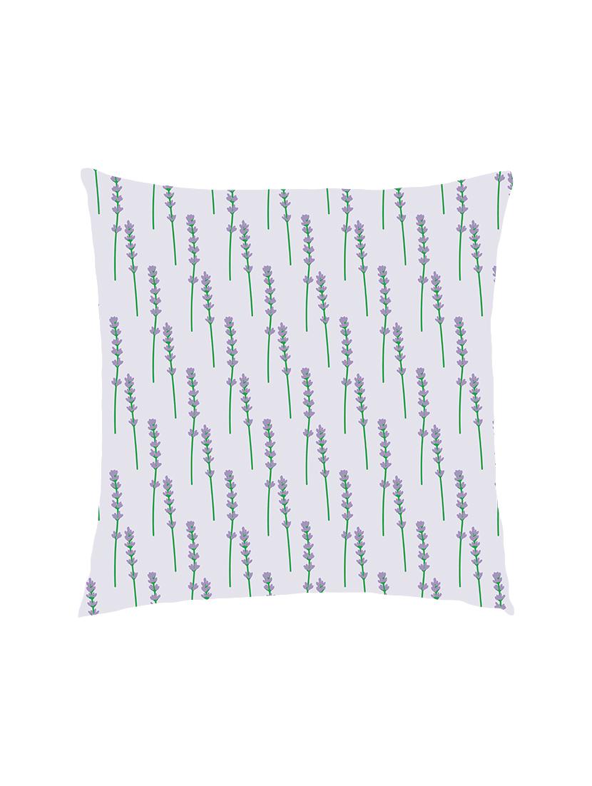 digitally printed leaf satin cushion cover - 13285924 -  Zoom Image - 0