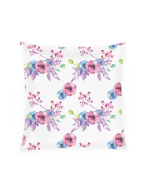 digitally printed floral design satin cushion cover - 13285927 - Standard Image - 0