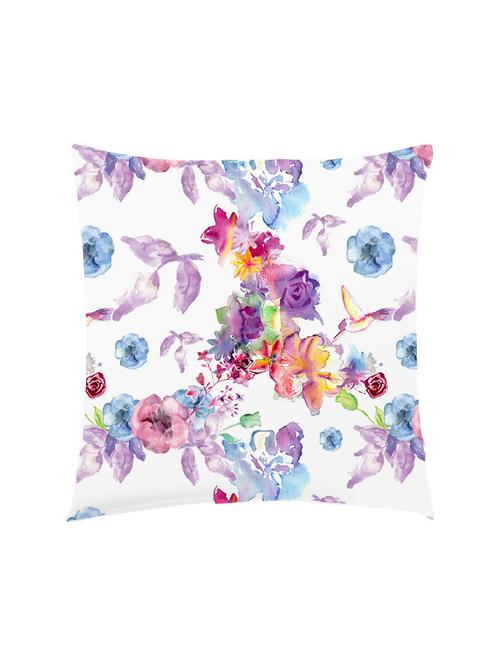 digitally printed floral design satin cushion cover - 13285929 -  Standard Image - 0