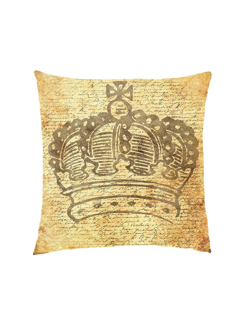 digitally printed vintage look satin cushion cover - 13285944 - Zoom Image - 0