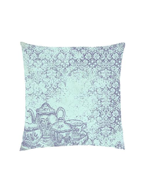 digitally printed vintage cup&coaster sets satin cushion cover - 13285953 -  Standard Image - 0