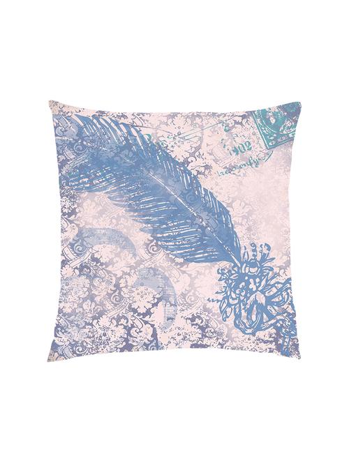 digitally printed vintage background& feather satin cushion cover - 13285955 -  Standard Image - 0