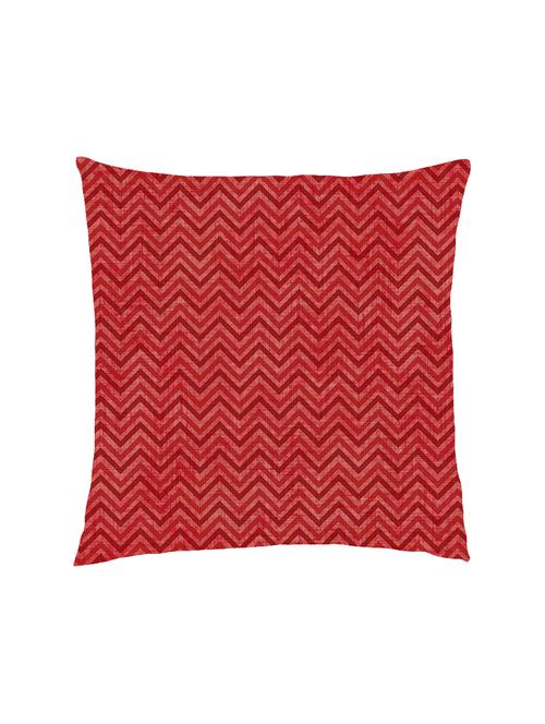digitally printed zig-zag lines satin cushion cover - 13285956 -  Standard Image - 0