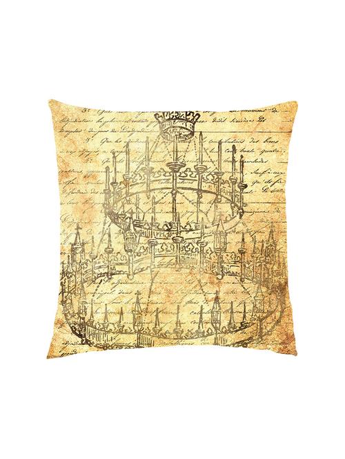 digitally printed text & vintage background satin cushion cover - 13285966 -  Standard Image - 0