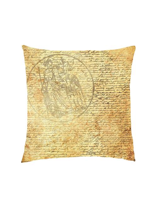 digitally printed text & vintage background satin cushion cover - 13285968 -  Standard Image - 0