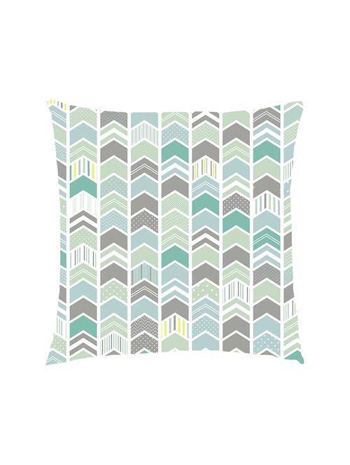 digitally printed geometric pattern satin cushion cover - 13285979 - Standard Image - 0