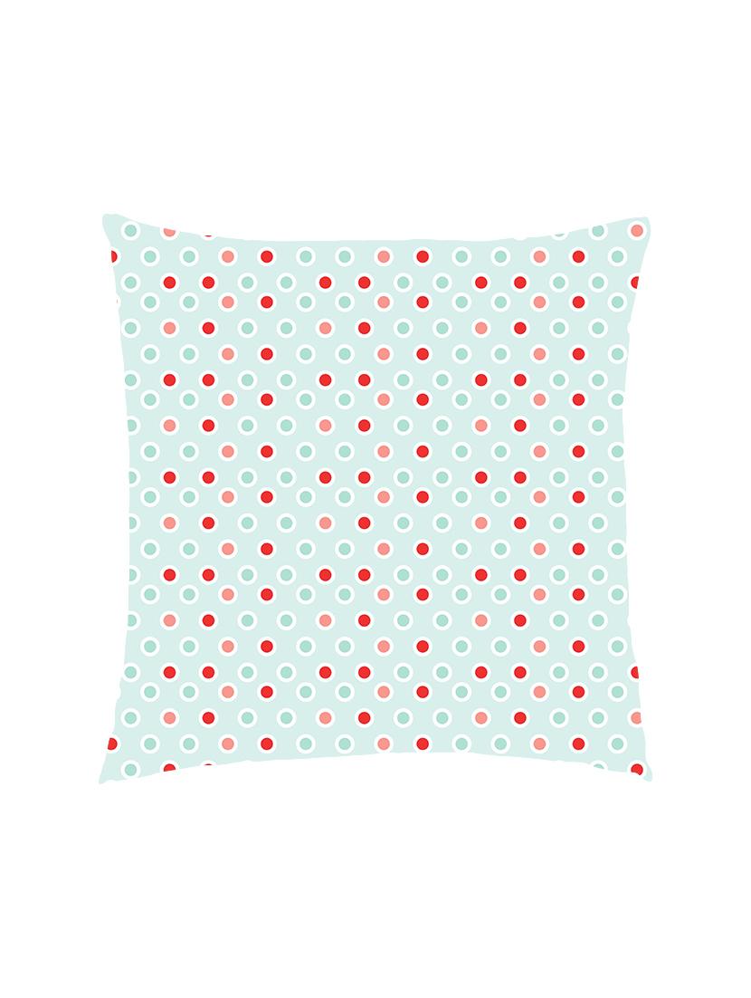 digitally printed circles satin cushion cover - 13285981 -  Zoom Image - 0