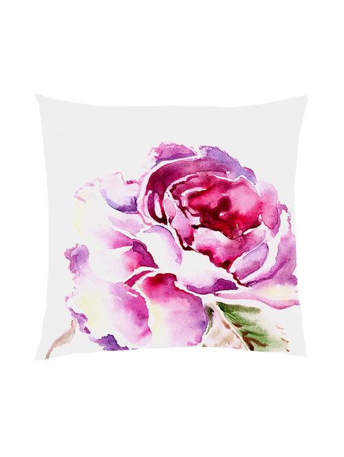 digitally printed watercolour floral design satin cushion cover - 13285987 -  Standard Image - 0