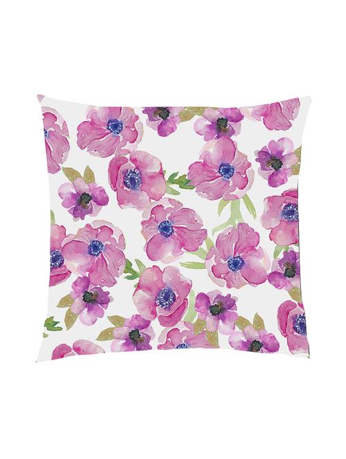 digitally printed watercolour floral design satin cushion cover - 13286006 - Standard Image - 0