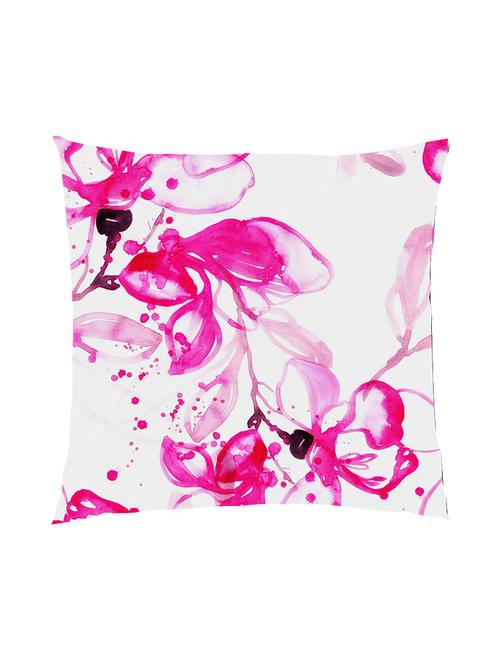 digitally printed watercolour floral design satin cushion cover - 13286011 -  Standard Image - 0